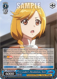 La résolution d'un leader, Enri [Nazarick : Tomb of the Undead Vol.2] 