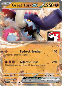 Great Tusk ex (123) - Prize Pack Series Cards Holofoil