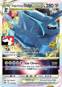 Origin Forme Dialga VSTAR (114/189)  - Prize Pack Series Cards Holofoil