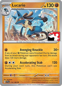 Lucario (114/198)  - Prize Pack Series Cards