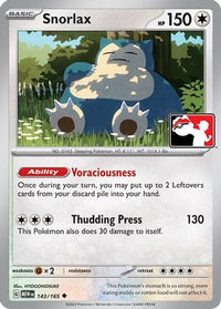 Snorlax (143/165)  - Prize Pack Series Cards