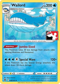 Wailord (38) - Prize Pack Series Cards Holofoil