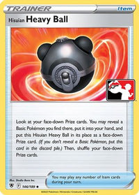 Hisuian Heavy Ball (146) - Prize Pack Series Cards