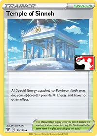 Temple of Sinnoh (155/189) - Prize Pack Series Cards