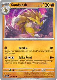 Sandslash (28/165) - SV Scarlet & Violet 151