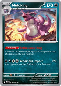 Nidoking (34/165) - SV Scarlet & Violet 151 Holofoil