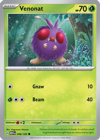 Venonat (48/165) - SV Scarlet & Violet 151