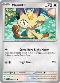Meowth (52/165) - SV Scarlet & Violet 151