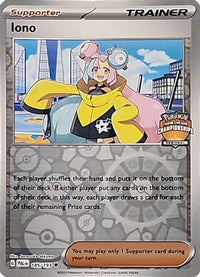 Iono (Regional Championships) (185/193)  - League & Championship Cards Reverse Holofoil