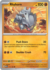 Rhyhorn (111) - SV Scarlet & Violet 151