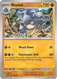 Rhydon (112/165) - SV Scarlet & Violet 151