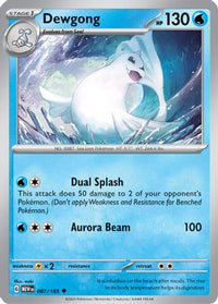 Dewgong (87/165) - SV Scarlet & Violet 151