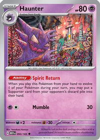 Haunter (93/165) - SV Scarlet & Violet 151