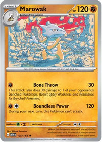 Marowak (105/165) - SV Scarlet & Violet 151 Holofoil