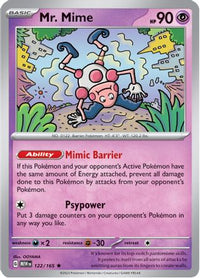 Mr. Mime (122/165) - SV Scarlet & Violet 151 Holofoil