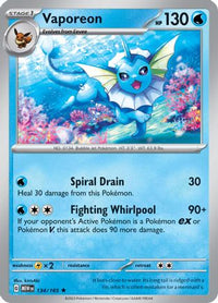 Vaporeon (134/165) - SV Scarlet & Violet 151 Holofoil