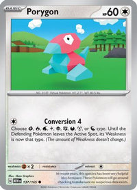Porygon (137/165) - SV Scarlet & Violet 151