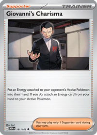 Giovanni's Charisma (161/165)  - SV Scarlet & Violet 151