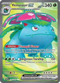 Venusaur ex (182/165) - SV Scarlet & Violet 151 Holofoil