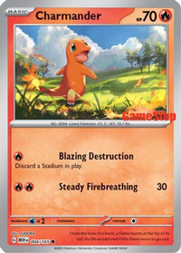 Charmander (GameStop Exclusive) (4/165)  - Miscellaneous Cards & Products Reverse Holofoil