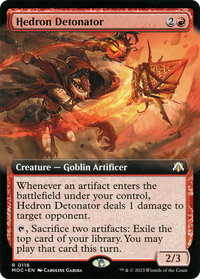 Hedron Detonator (MOC-118) - March of the Machine Commander: (Extended Art) Foil