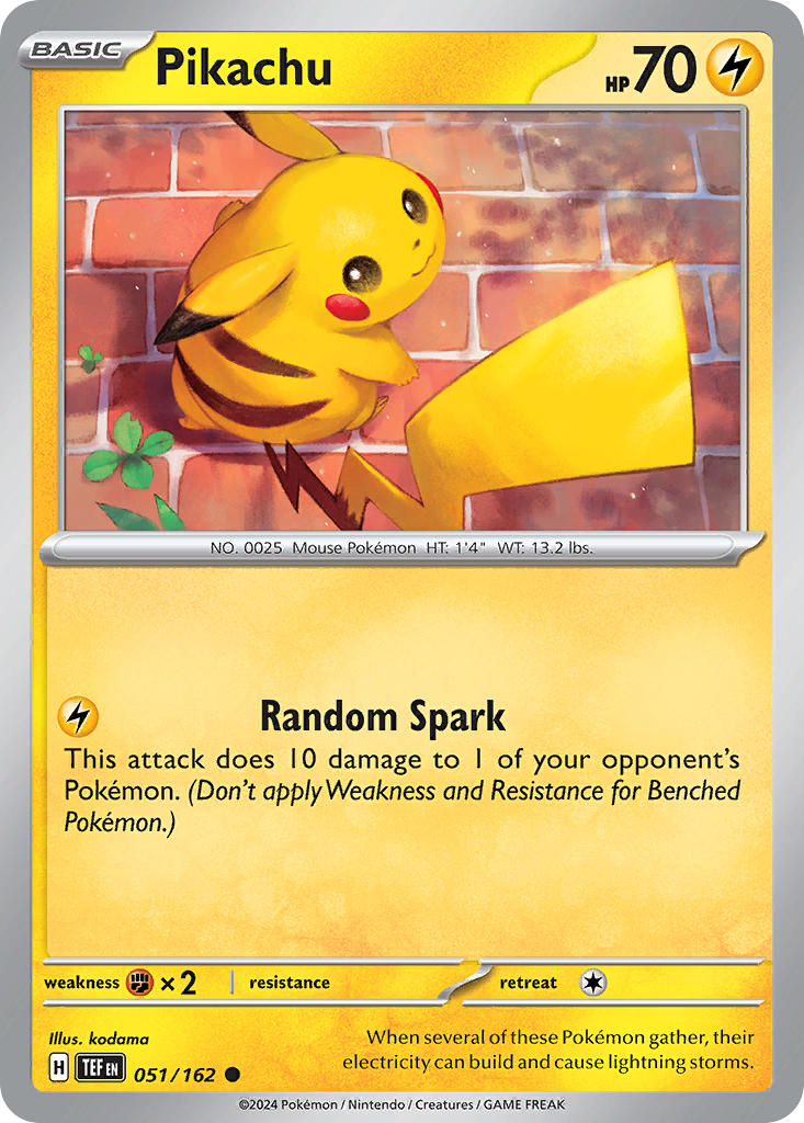 Pikachu (Cosmo Holo) (51/162) - Miscellaneous Cards & Products Holofoil