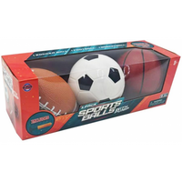 3 PACK - SPORTS BALLS W/PUMP (Special Order)