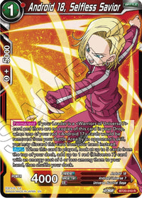 Android 18, Selfless Savior (BT20-010) [Power Absorbed] - POKÉ JEUX