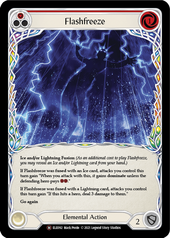 Flashfreeze [U-ELE092] (Tales of Aria Unlimited) Unlimited Rainbow Foil - POKÉ JEUX