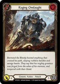 Raging Onslaught (Yellow) [WTR189-C] (Welcome to Rathe) Alpha Print Normal - POKÉ JEUX