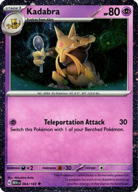Kadabra (Cosmos Holo) (64/165)  - Miscellaneous Cards & Products Holofoil