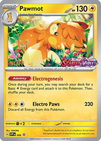 Pawmot (Prerelease) [Staff] (6) - SV Scarlet & Violet Promo Cards Holofoil
