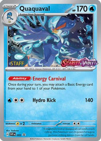 Quaquaval (Prerelease) [Staff] (5) - SV Scarlet & Violet Promo Cards Holofoil