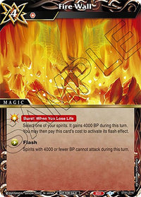 Mur de feu (pack de promotion d'événement scellé) (ST01-016) [Cartes promotionnelles Battle Spirits Saga] 