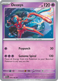 Deoxys (74/182) - SV04 Paradox Rift Holofoil