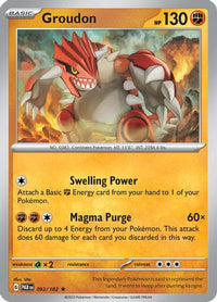 Groudon (93/182) - SV04 Paradox Rift Holofoil