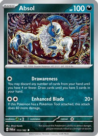 Absol (113/182) [Écarlate et Violet : Faille paradoxale] 