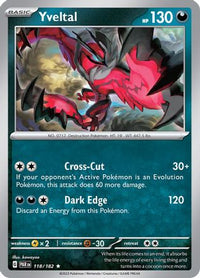 Yveltal (118/182) - SV04 Paradox Rift Holofoil