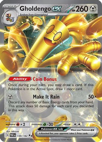 Gholdengo ex (139/182)  - SV04 Paradox Rift Holofoil