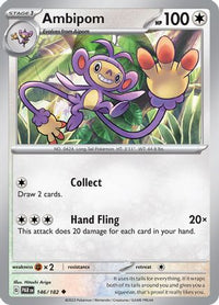 Ambipom (146/182) [Écarlate et Violet : Faille paradoxale] 
