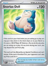 Snorlax Doll (175/182) - SV04 Paradox Rift