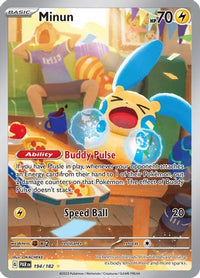 Minun (194/182)  - SV04 Paradox Rift Holofoil
