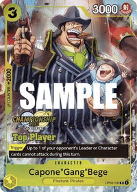 Capone "Gang" Bege (Pack des meilleurs joueurs CS 2023) [Cartes promotionnelles One Piece] 