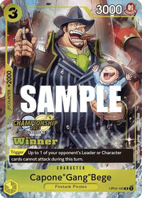 Capone "Gang" Bege (Pack des meilleurs joueurs CS 2023) [Gagnant] [Cartes promotionnelles One Piece] 