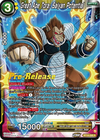 Great Ape Tora, Saiyan Potential (BT18-098) [Dawn of the Z-Legends Prerelease Promos] - POKÉ JEUX