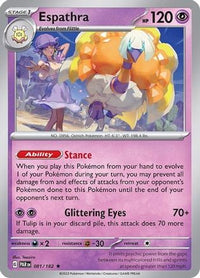 Espathra (081/182) (Boîte de construction et de combat) [Scarlet &amp; Violet : Paradox Rift] 