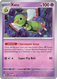 Xatu (072/182) (Boîte de construction et de combat) [Scarlet &amp; Violet : Paradox Rift] 