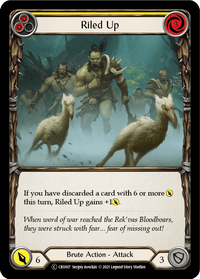Riled Up (Yellow) [U-CRU017] (Crucible of War Unlimited) Unlimited Rainbow Foil - POKÉ JEUX