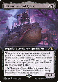 Tatsunari, Toad Rider (Extended Art) [Kamigawa: Neon Dynasty]