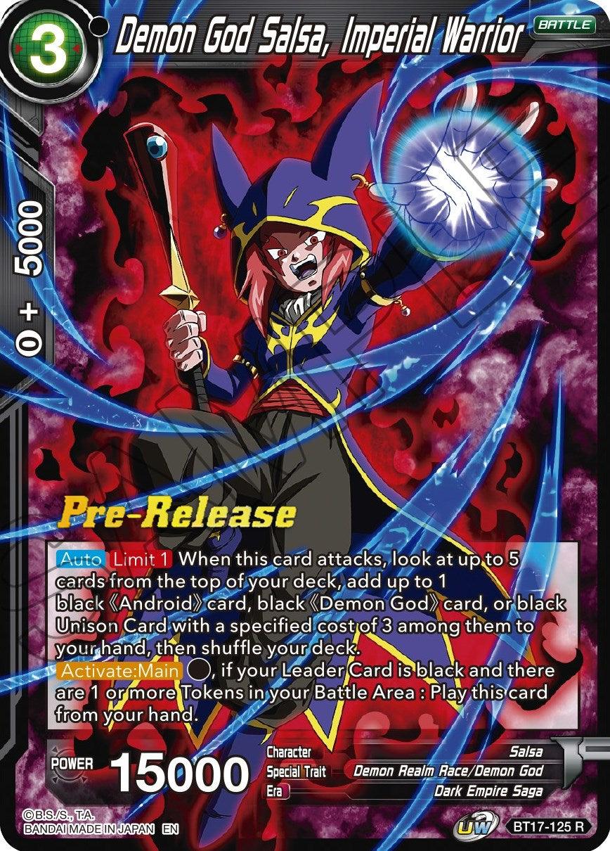 Demon God Salsa, Imperial Warrior (BT17-125) [Ultimate Squad Prerelease Promos] - POKÉ JEUX